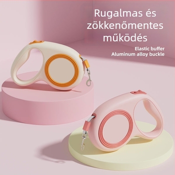 5 m hosszú automata kihúzható kutyapóráz – hordozható, nagy, közepes és kis kutyák számára