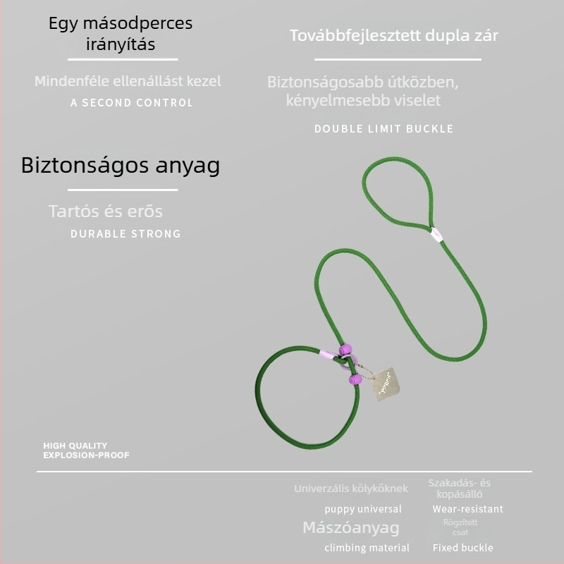 P-Rope kutyapóráz közepes és nagy testű kutyáknak, edzőpóráz kis- és kölyökkutyák számára