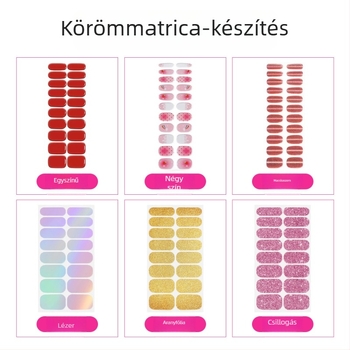 Személyre szabott gél körömlakk matricák DIY-hoz, gyerekeknek szóló körömdíszítő matricák