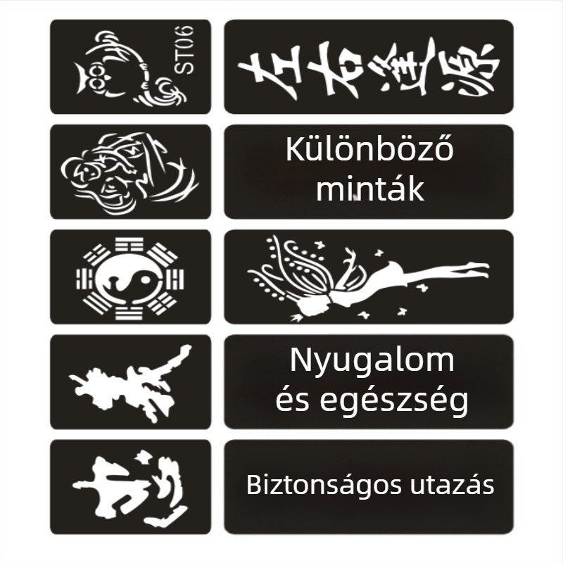 Félpermanentes mini tetoválás sablonok, koreai kivágásokkal ellátott atlasz, ujjtetoválás matricák, letisztult, friss dizájn