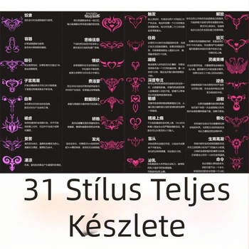 Succubus tetováló matricák bokákra, lábakra és az alsó hasra, hegfedés, vízálló, hosszú élettartamú, színes, diszkrét, szexi, félénk szobalány