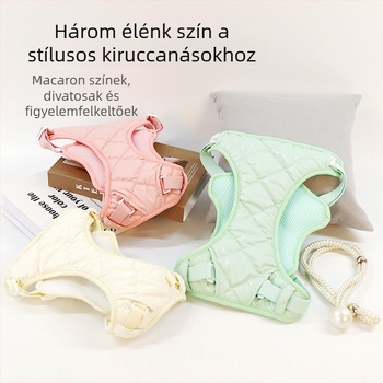 PU kutya mellső hám, könnyű, állítható mellény-stílusú, kis testű kutyáknak, kültéri használat