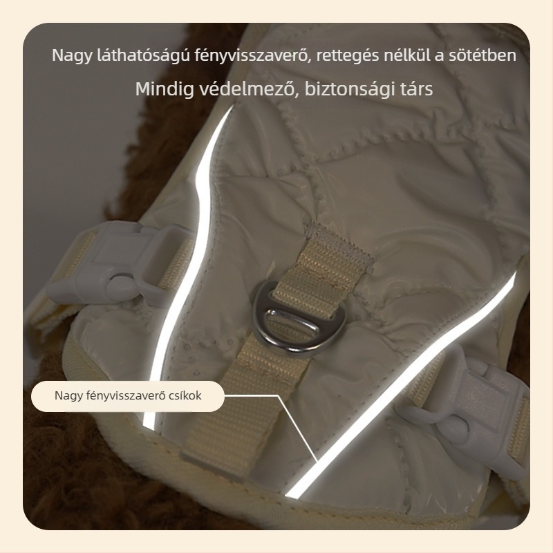 PU kutya mellső hám, könnyű, állítható mellény-stílusú, kis testű kutyáknak, kültéri használat