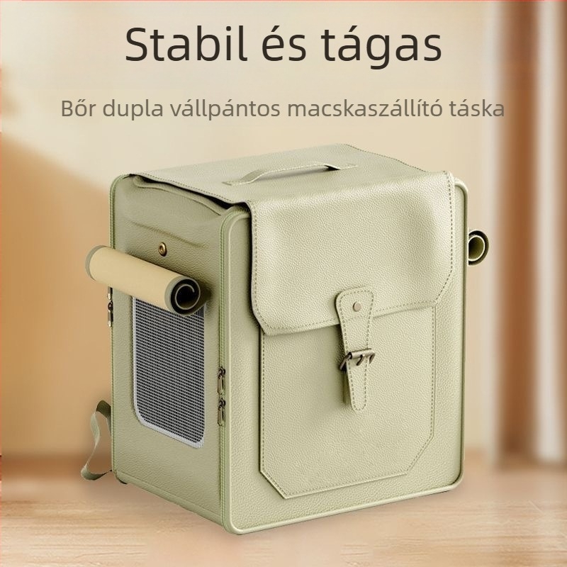 Új macska- és kutyaszállító kocsi: hordozható, nagy kapacitású, összecsukható, légáteresztő hátizsák