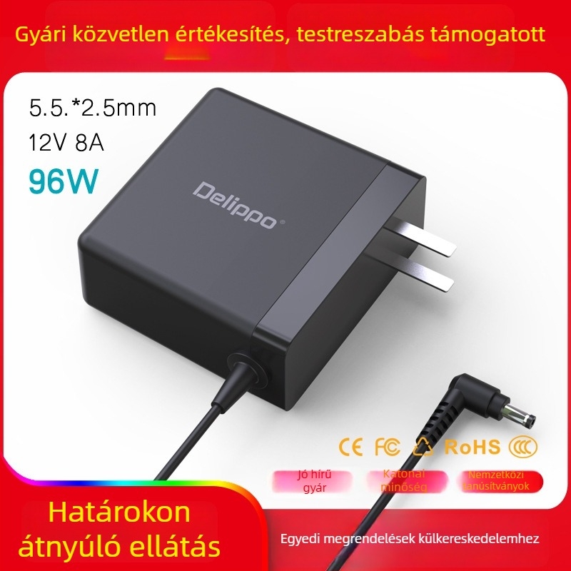 Delippo Hordozható autós energiaadapter 12V 15A 10A 8A Univerzális autó konverter