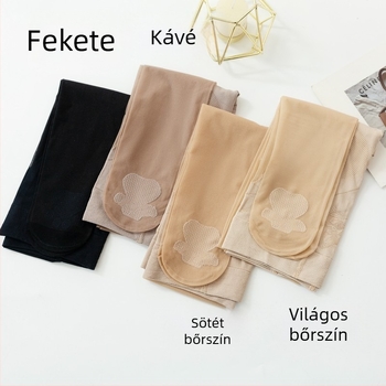 Bőrszínű ultra vékony harisnyák macska mancsa mintával – nőknek, áttetszőek nyárra és tavaszra/őszre
