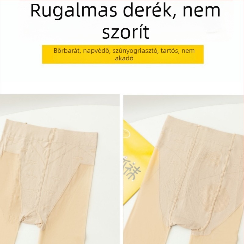 Bőrszínű ultra vékony harisnyák macska mancsa mintával – nőknek, áttetszőek nyárra és tavaszra/őszre