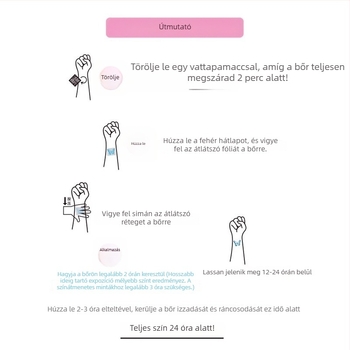 Közvetlen felvitel, nem maszatol: Prémium vízmentes növényi tetoválás matricák, amelyek két hétig tartanak