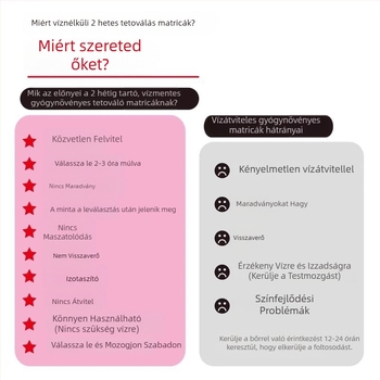 Közvetlen felvitel, nem maszatol: Prémium vízmentes növényi tetoválás matricák, amelyek két hétig tartanak