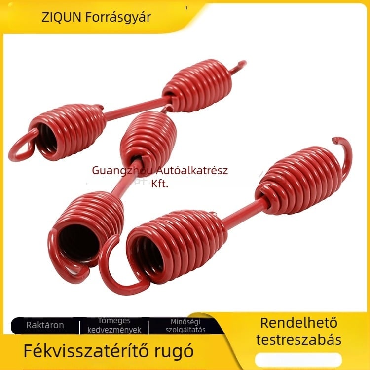 Fék visszahúzó rugó félpótkocsikhoz, dupla húzó rugó nehéz teherautókhoz