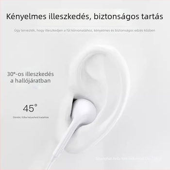 Vezetékes, eredeti, kiváló minőségű in-ear fülhallgató Huawei Pura70/70 Ultra/70 Pro+ kompatibilis