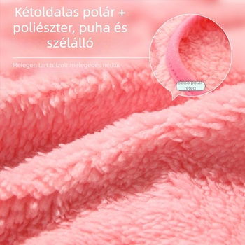 Őszi–téli meleg plüss ruházat háziállatoknak, vastag kétoldalas plüss, rajzfilm szörny mintával, kis macskáknak és kutyáknak