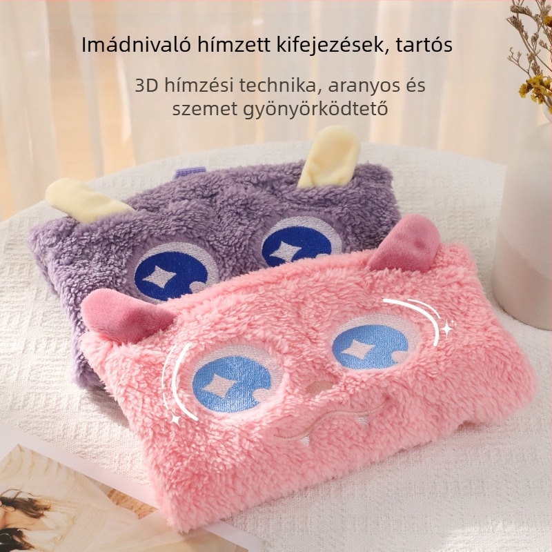 Őszi–téli meleg plüss ruházat háziállatoknak, vastag kétoldalas plüss, rajzfilm szörny mintával, kis macskáknak és kutyáknak