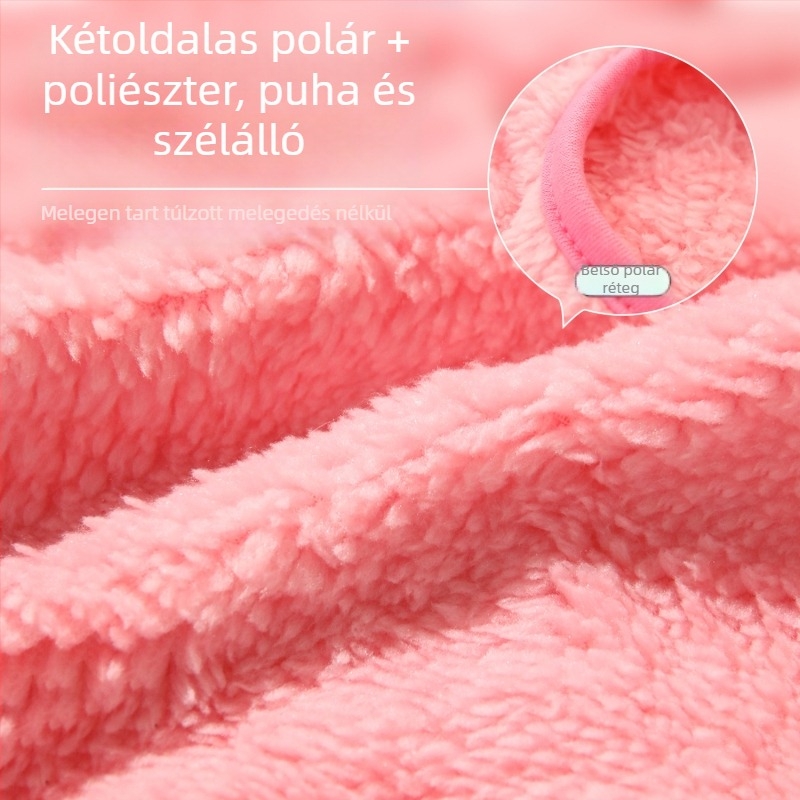 Őszi–téli meleg plüss ruházat háziállatoknak, vastag kétoldalas plüss, rajzfilm szörny mintával, kis macskáknak és kutyáknak