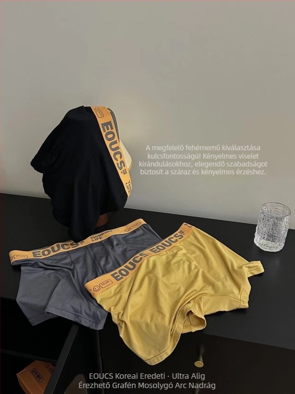Férfi antibakteriális Ice Silk boxerek, lélegző modal anyagból, nagy méret, három darabos ajándékdobozos készlet