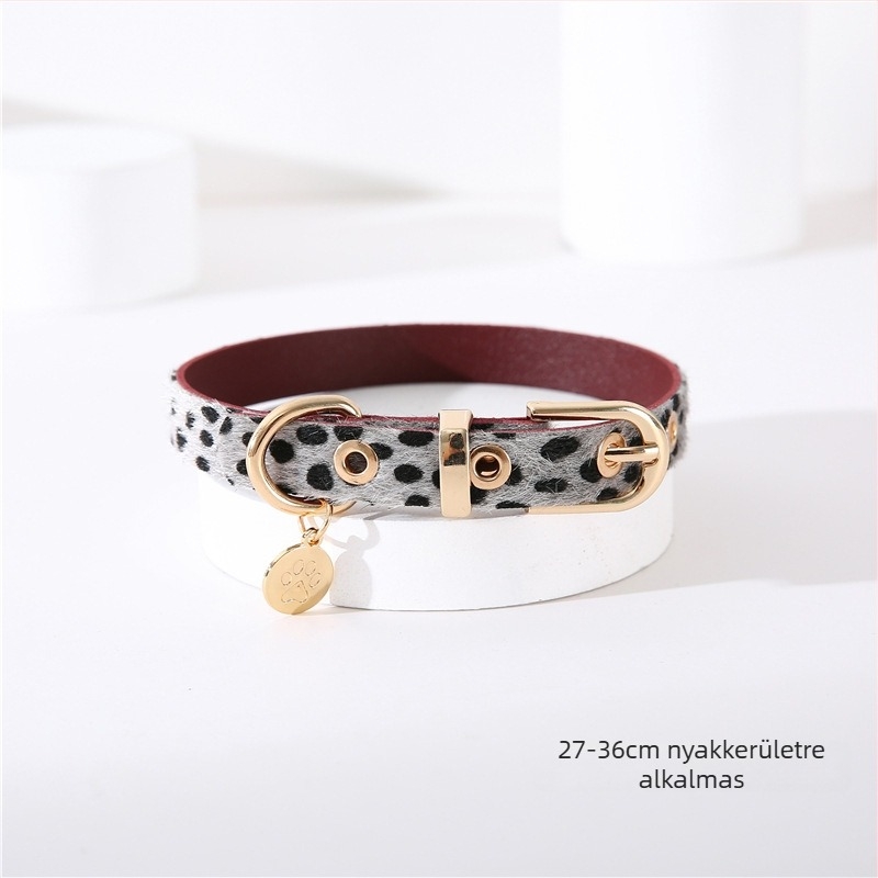 Leopárd mintás kisállat nyakörv, divatos, személyre szabott choker macskáknak és kutyáknak, punk stílusban