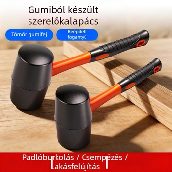 Gumi kalapács csempe és padlóburkolatok felrakásához – szilárd gumi kalapács a nyom nélküli ütéshez és bútorok felületének befejezéséhez
