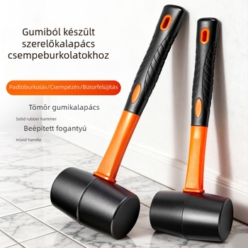 Gumi kalapács csempe és padlóburkolatok felrakásához – szilárd gumi kalapács a nyom nélküli ütéshez és bútorok felületének befejezéséhez