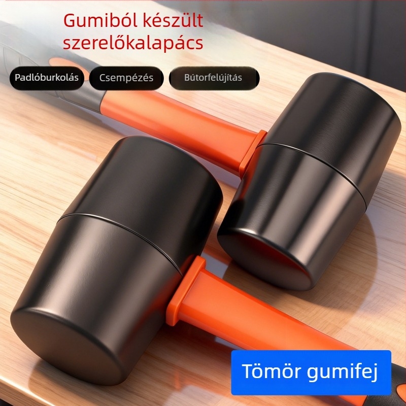 Gumi kalapács csempe és padlóburkolatok felrakásához – szilárd gumi kalapács a nyom nélküli ütéshez és bútorok felületének befejezéséhez