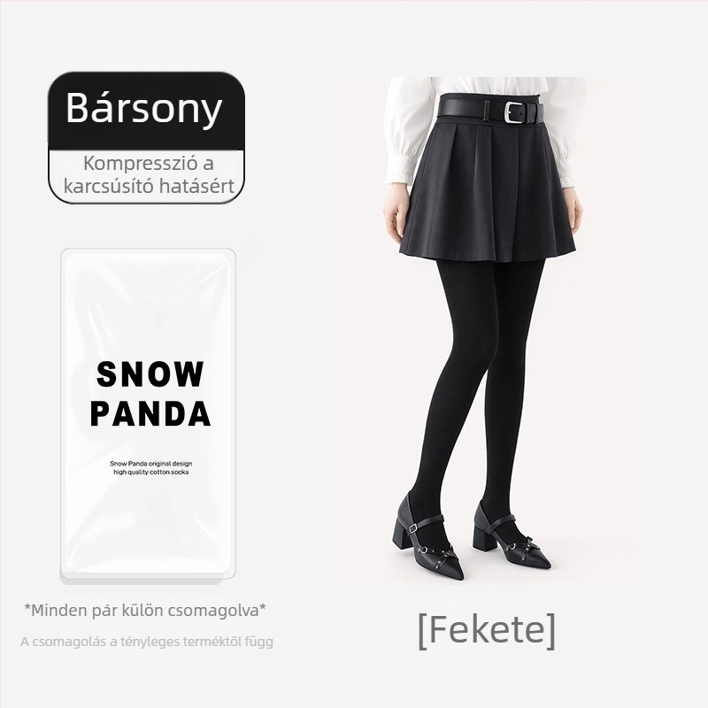 Női őszi-téli matt hatású karcsúsító harisnyanadrág, melegen tartó, hasi formázás