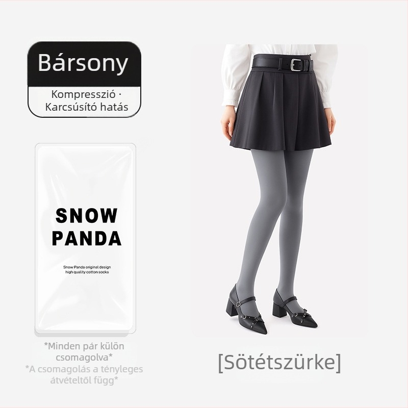 Női őszi-téli matt hatású karcsúsító harisnyanadrág, melegen tartó, hasi formázás