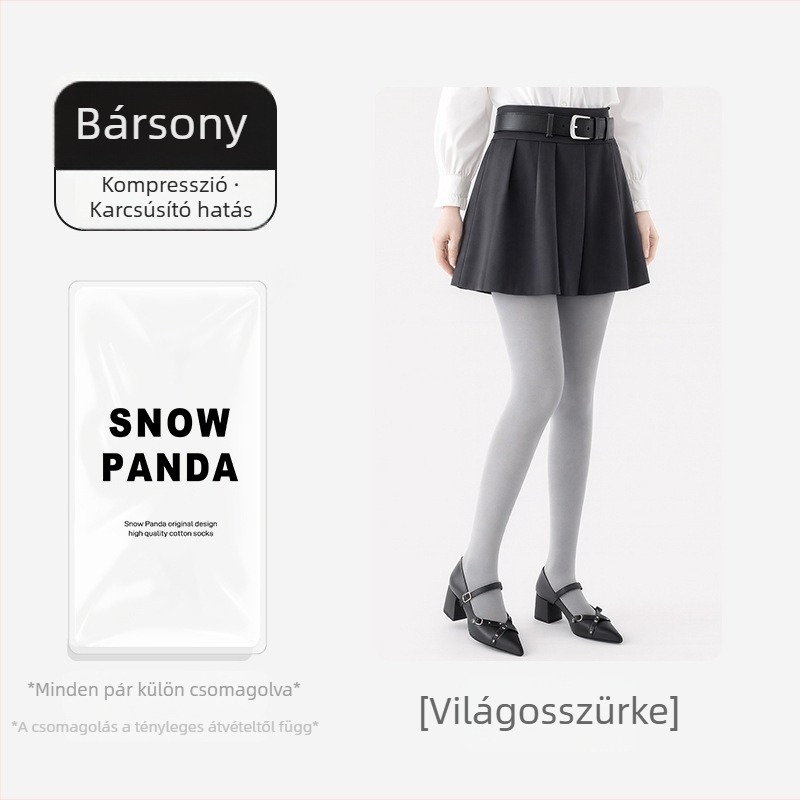 Női őszi-téli matt hatású karcsúsító harisnyanadrág, melegen tartó, hasi formázás