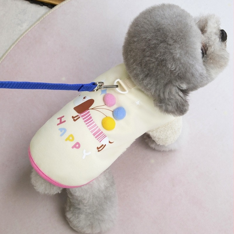 Őszi–téli bársonyos pulóver kis testű kutyáknak és macskáknak (Teddy Bichon)
