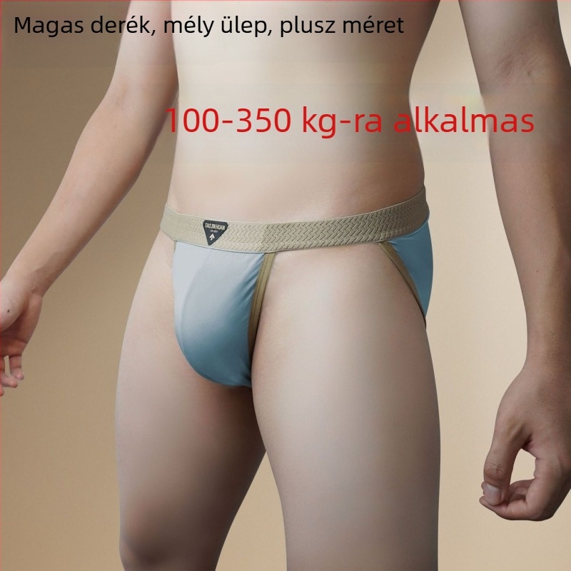 Férfi fehérnemű, légáteresztő, gyorsan száradó poliészterből, középmagas derekú, egyszínű, ultra vékony