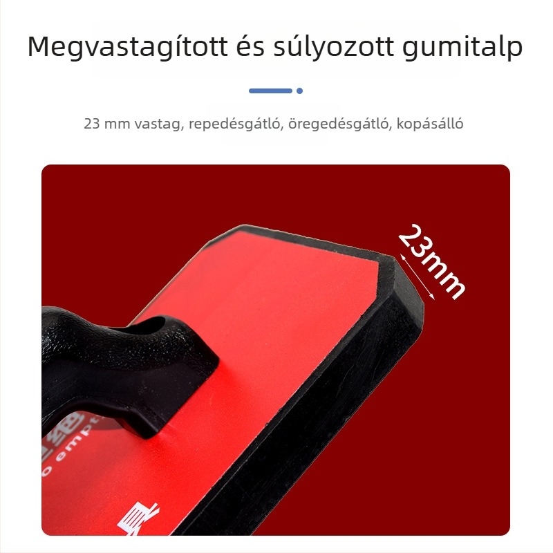 Nagy méretű csempék lerakásához készült eszköz – gumírozott kalapács helyettesítője a burkoláshoz és kőlemezek telepítéséhez