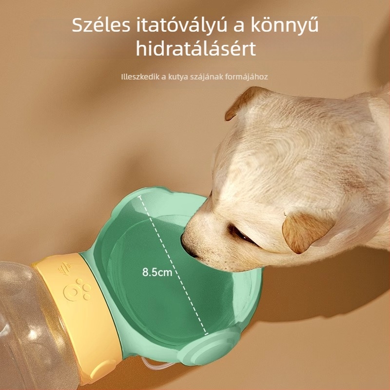 Hordozható állatvíz-tartály kutyáknak és macskáknak - kültéri sétákhoz