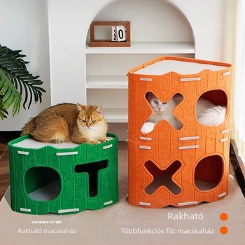 Stackable macska mászófák, odúk, karmapadok és játékok macskáknak