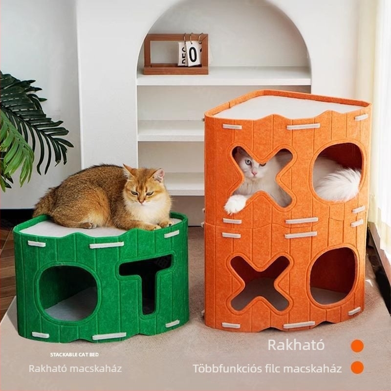 Stackable macska mászófák, odúk, karmapadok és játékok macskáknak