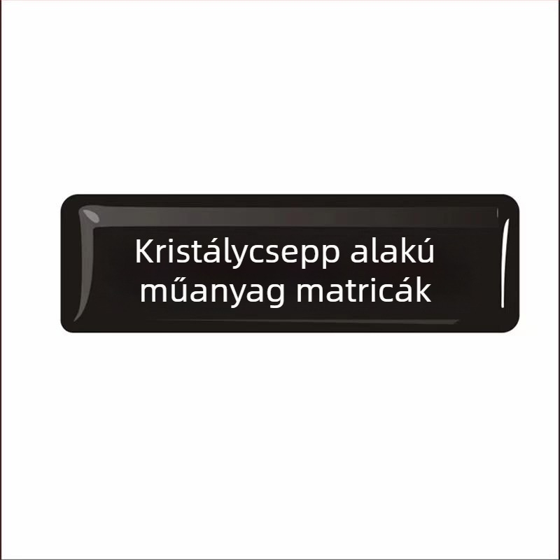 Kristály epoxigyanta matricák, kerek rajzfilms autó matricák, átlátszó öntapadós gyantás 3D puha címkék, prémium érzet