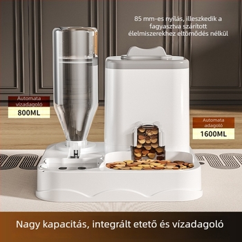 Macska- és kutya etető- és itató tál – minden egyben