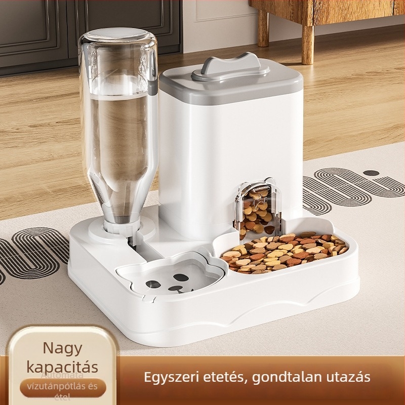 Macska- és kutya etető- és itató tál – minden egyben