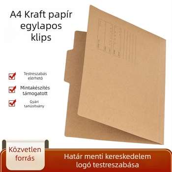 Jinshi Mono Clip újrahasznosított papírból készült A4-es dokumentumtartó, jelentések és szerződések számára