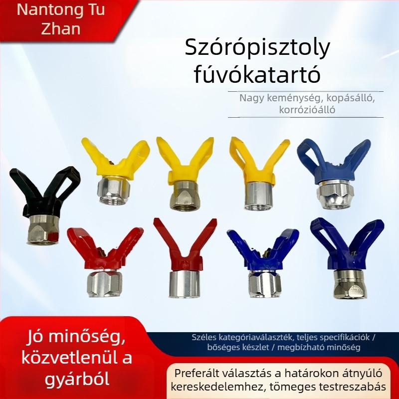 Légmentes festékszóróhoz fúvókatartó, pisztoly tartozékok, kopásálló fúvókatartó