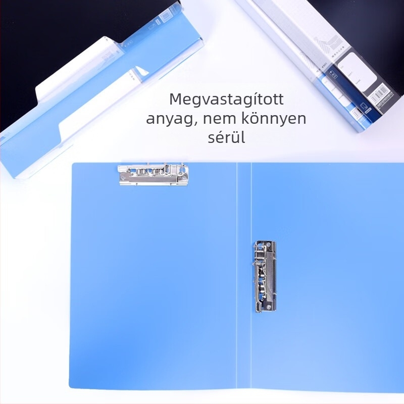 ADM95088 A4-es fájlmappa, PP anyagból, elasztikus klipek és dupla erős táblaklipek, multifunkcionális irodai kiegészítő