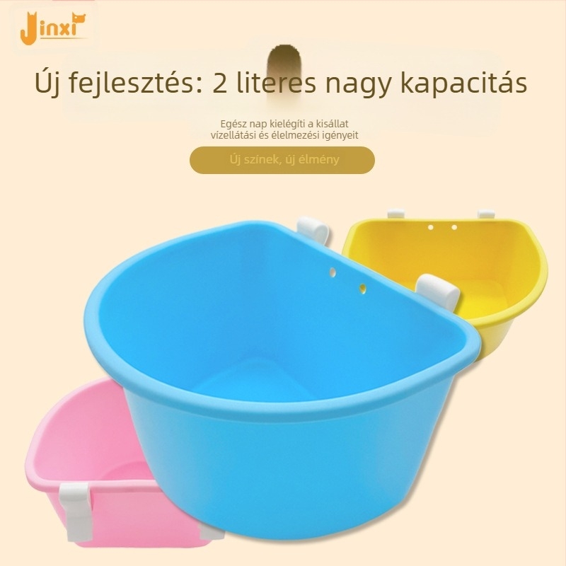 Műanyag függő etetőtál háziállatoknak – kutyáknak és macskáknak