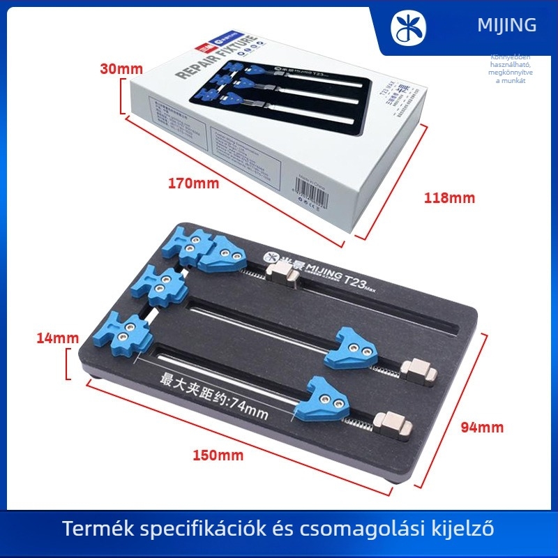 Mi Jing okostelefon-alaplap tartója T22 T23 K22 K23Pro — többfunkciós, magas hőmérséklet-álló, gyors hőelvezetés