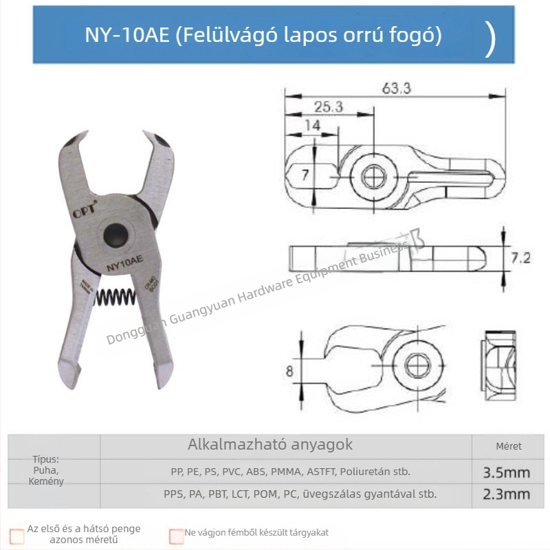 Mikropozíciós manipulátor pneumatikus ollóval NY-10, műanyag sprue vágó, mozgó ollófej, 10AJL