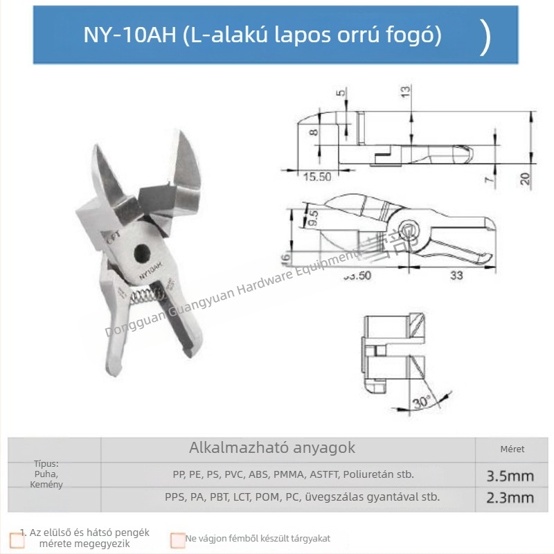 Mikropozíciós manipulátor pneumatikus ollóval NY-10, műanyag sprue vágó, mozgó ollófej, 10AJL
