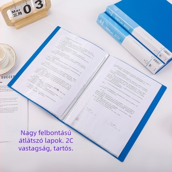 A4-es dokumentum mappa átlátszó betétekkel, terhességi vizsgálatok tárolására, 100 oldalas tesztlapok rendezője, üzleti ajándék