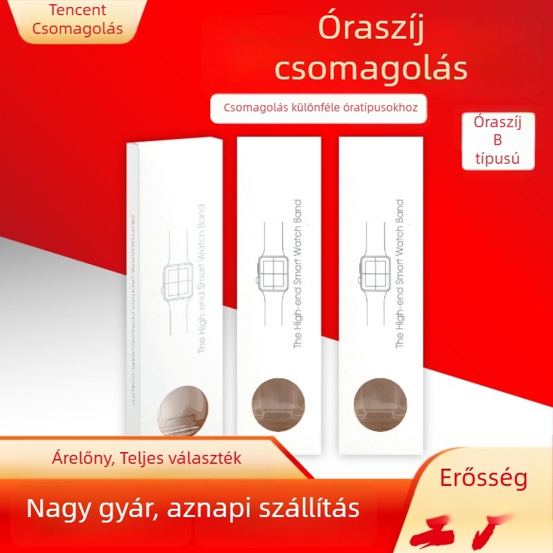 Óraszíj csomagoló doboz: nylon Milan, szilikon és bőrszíjak Huawei és Samsung készülékekhez