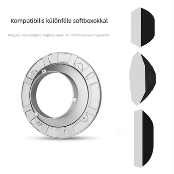 Baorong Fém tokmány négyszögletes és nyolcszögletű softbox interfészhez – videó világítás kiegészítő