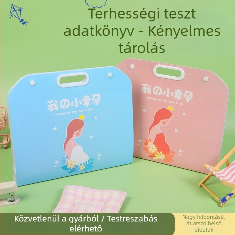 Könnyen hordozható terhességi vizsgálatok nyilvántartó mappa - A4-es PP anyagú fájl