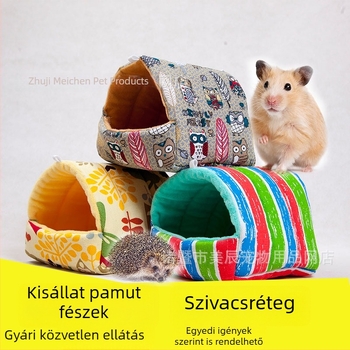 Kisállat pamutfészek hörcsögnek, tengerimalacnak, sündisznónak és mókusnak – téli meleg búvóhely