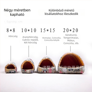 Kisállat pamutfészek hörcsögnek, tengerimalacnak, sündisznónak és mókusnak – téli meleg búvóhely
