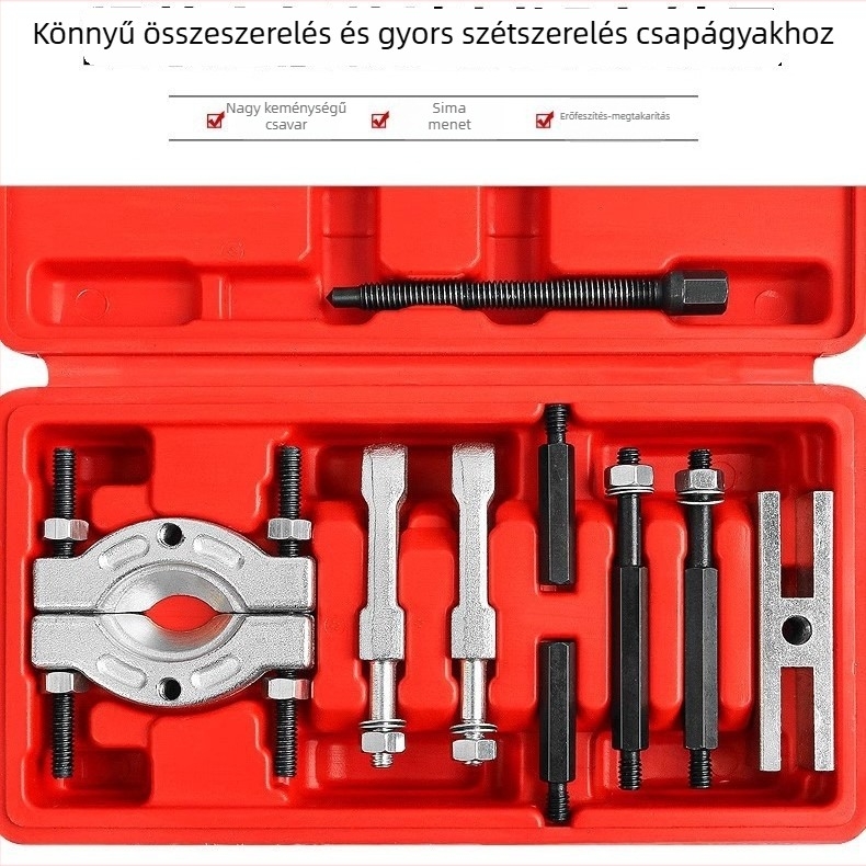 Mini csapágyeltávolító húzó a váltóhoz — csapágyeltávolító, 45-ös acél, szoros fogás, gyorsoldó patron és szétválasztó