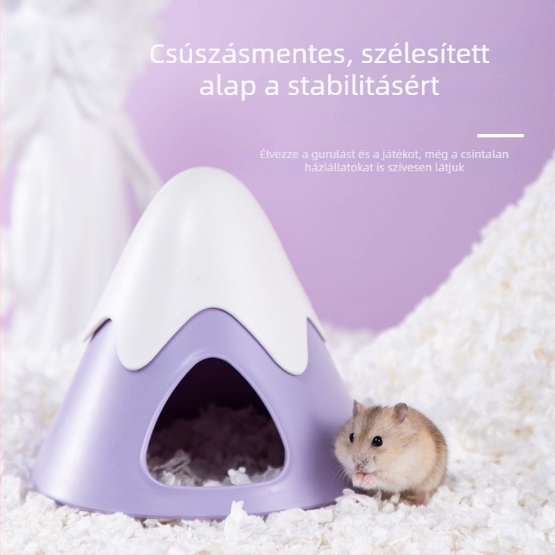 Hörcsögfészek – havas hegyek stílusú menedék, kis ház minden évszakra, meleg fészek és kertészeti díszítő kiegészítő